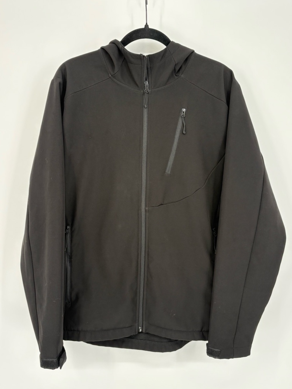 COLORADO OUTDOOR APPAREL Jacket Black Fleece Lined Hooded Mens Medium